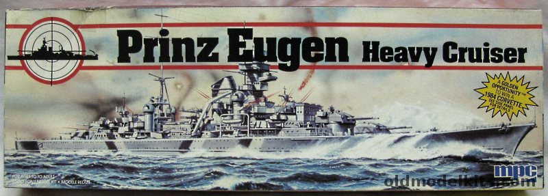 12 Squared 1/600 Prinz Eugen Heavy  Cruiser (Hipper Class), 1-5251 plastic model kit